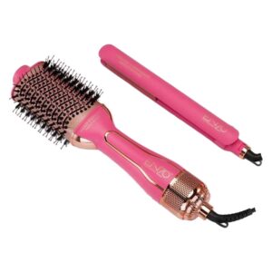 سشوار برس دار حالت دهنده انزو پروفیشنال مدل EN_510 به همراه اتو مو